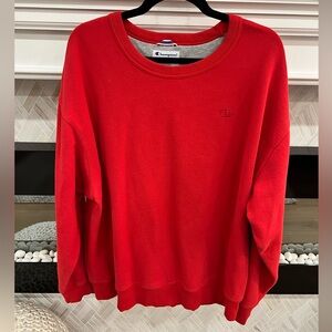 Champion Powerblend Red Crew Neck Sweatshirt XXL